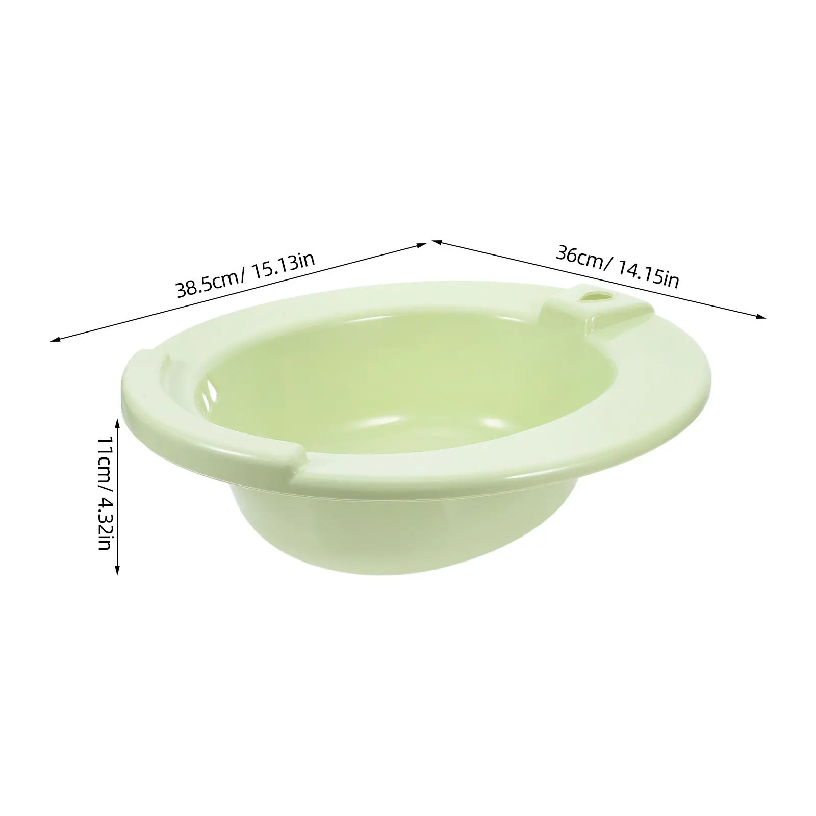 Sitz Bath for Women Elderly Pregnant Post Surgery Comfort Relief Nordic Green Ergonomic Design Wall Hangable Overflow Protection