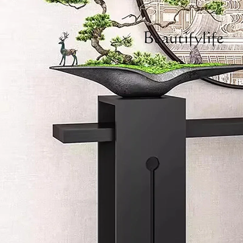 طاولات وحدة تحكم كلاسيكية صينية من DA، طاولات وحدة تحكم حديثة رفيعة وفريدة من نوعها، تصميم وابي سابي، أثاث Meuble لغرفة المعيشة #4