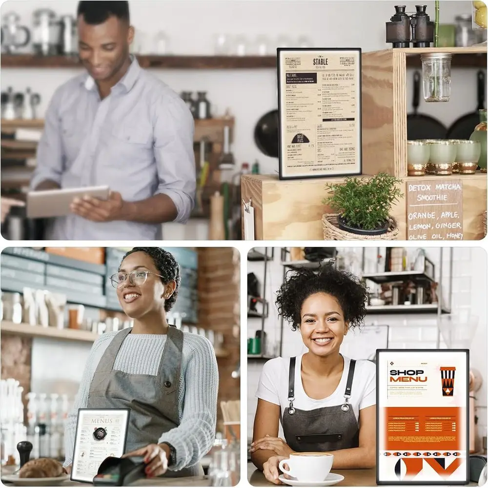 11x17 Tabletop LED Sign Holder Light Up Menu Board Backlit Poster Advertising Display Light Box or Restaurant, Bar, Hotel, Event