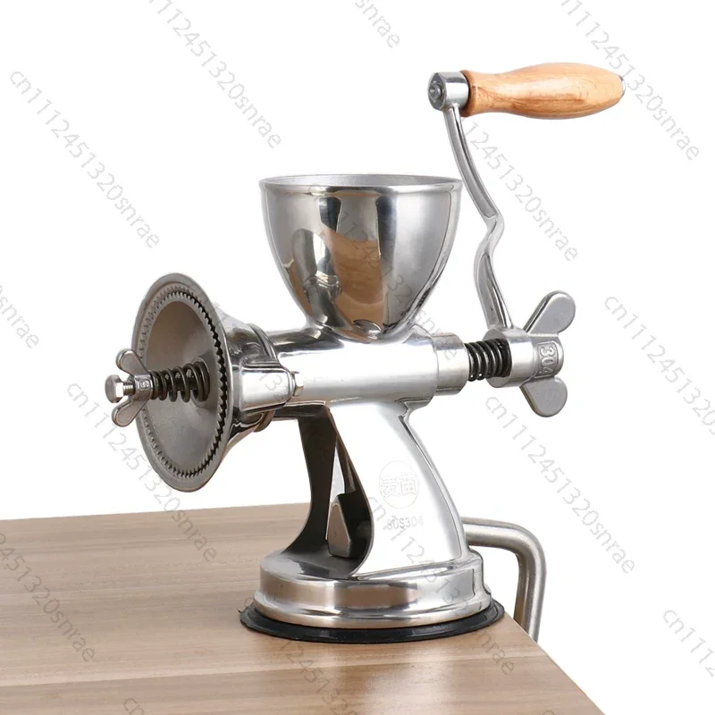 Stainless Steel Manual Coffee Grinder - Home Hand Coffee Bean Mill & Burr Grinder for Freshly Ground Coffee