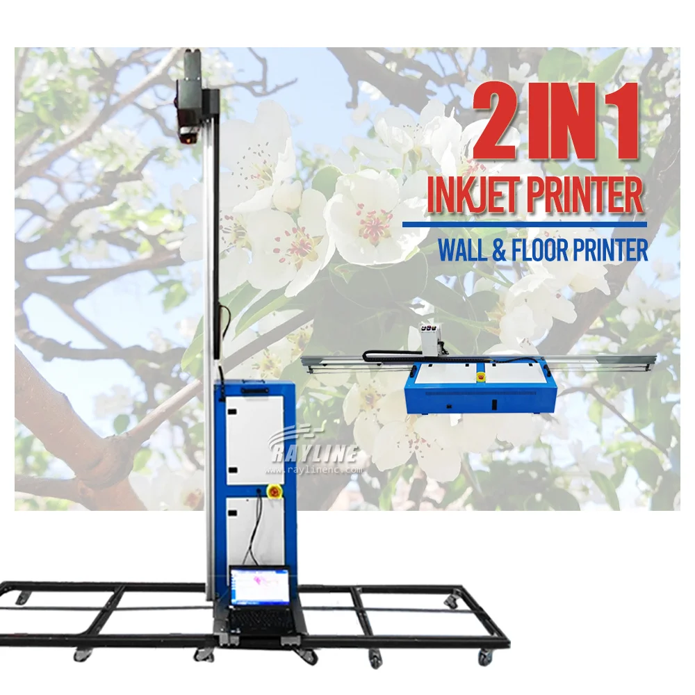 Impressora a jato de tinta da parede da impressora do assoalho da mais alta qualidade máquina uv portátil diretamente impressão no vidro da parede