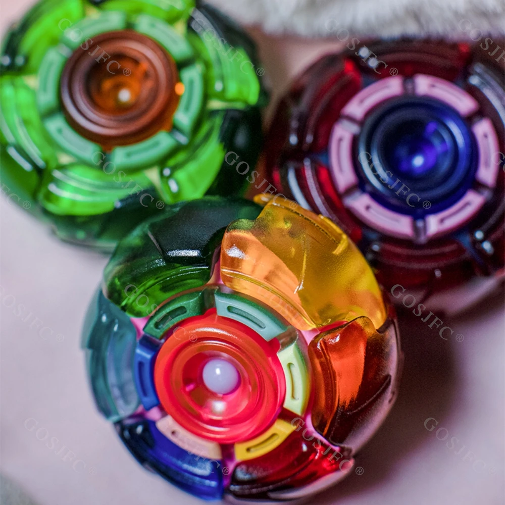 TOURISTLL 6 Colors Luminous Fidget Spinner Open Nail Gyro Fidget Toys For Adults Novelty Toy Office Desk Accessories