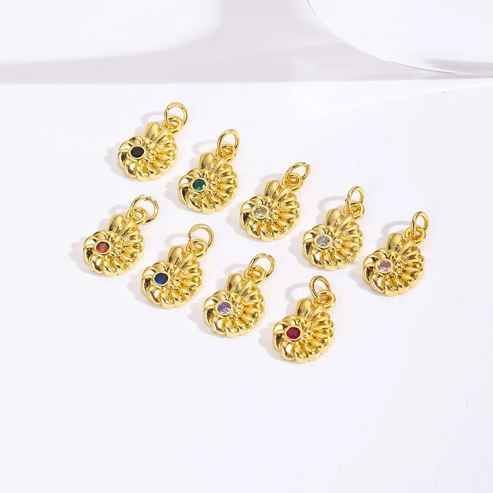 

20Pcs Personality Trend Summer Simple Color Conch Small Pendant Bracelet Necklace Earrings DIY Jewelry Accessories Materials