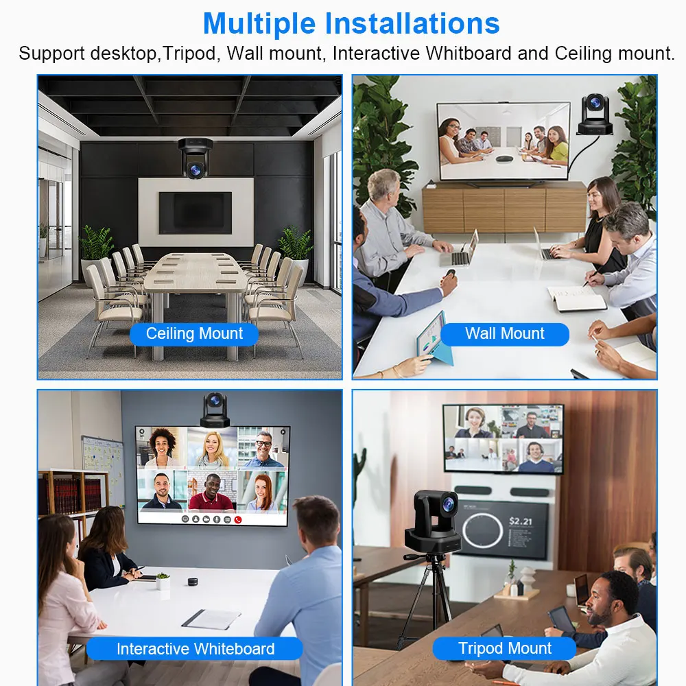 1080P/60 PTZ NDI live Streaming Video Camera 12x 20x 30x Zoom Video Conference Camera PTZ Broadcasting Camera With SDI HDMI USB