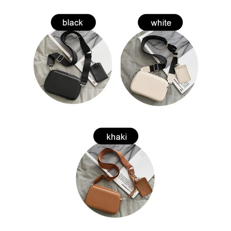 Men's Small Bags Crossbody Trend Phone-Bag Simple Personality Single Shoulder PU