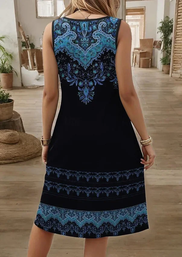 Women's Dresses 2024 New Summer Fashion Casual V-neck Loose Sleeveless Black Mini Dresses Female Vestidos Beach Dress Plus Size