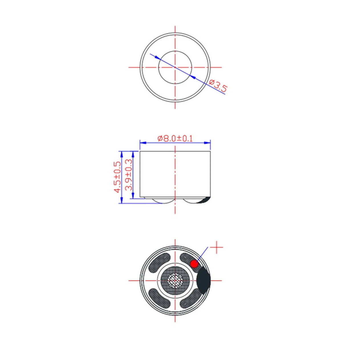 Excellent! 2 Pcs 8mm Loudspeakers for IE900 Earphone Repair Speaker Unit Copper Ring Bass Horn Earphone DIY Parts Driver