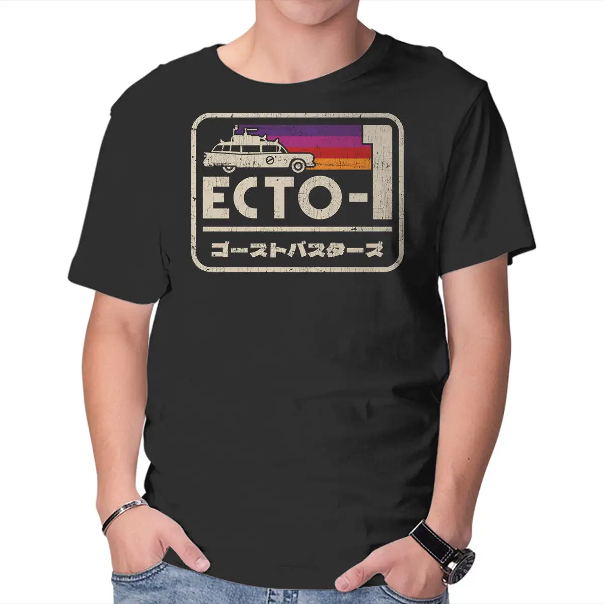 Iconic Ecto-1 Anime Graphic T-shirts For Men Clothing Women Short Sleeve Tees Vintage High Quality 100%Cotton