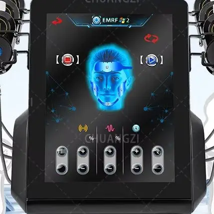 

EMS RF Facial Electro-Stimulation Machine 6 Heads Face Sculpting Pads Massager Device Anti-aging Wrinkle Removal