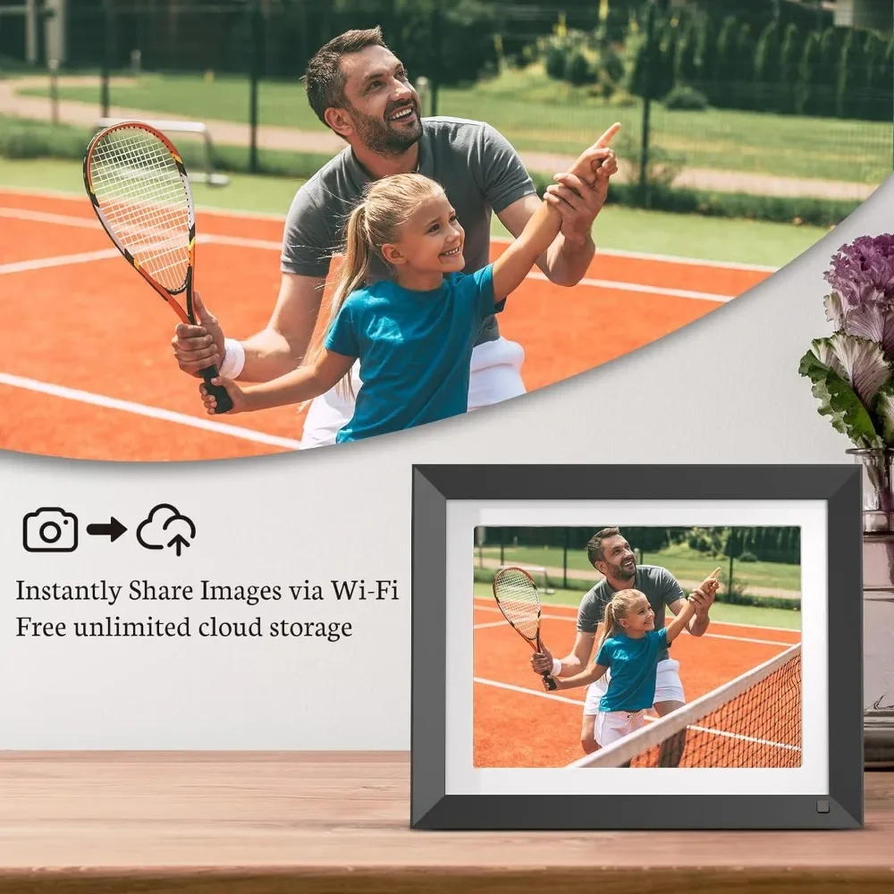 32GB 2K WiFi Digital Photo Frame 11 Inch, Ultra-Clear IPS Display, Smart Electronic Picture Frame Digital Frame for Gift