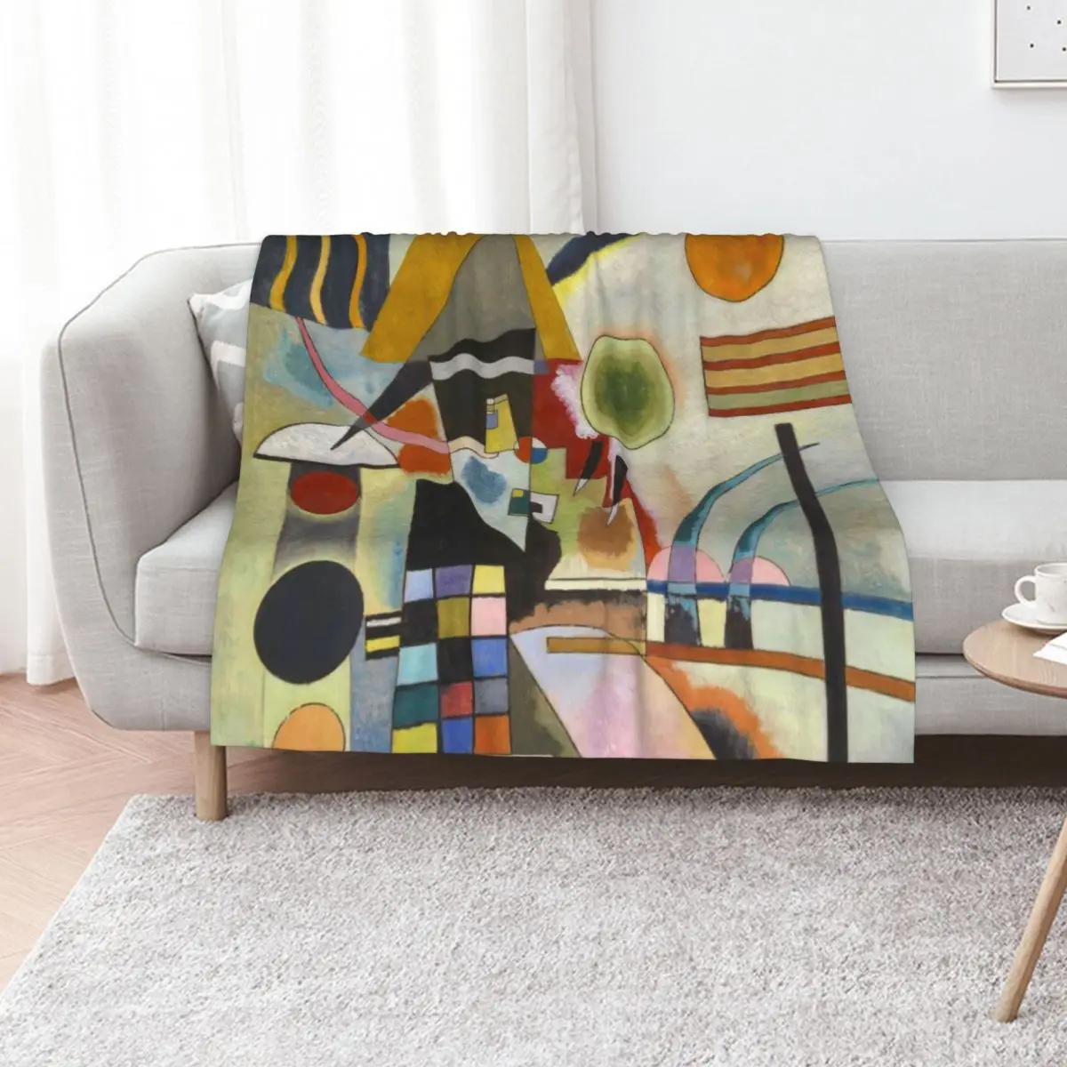 Wassily Kandinsky 4 Swinging Throw Blanket Moving Blankets For Baby Thermal for sofa Polar Designers Blankets