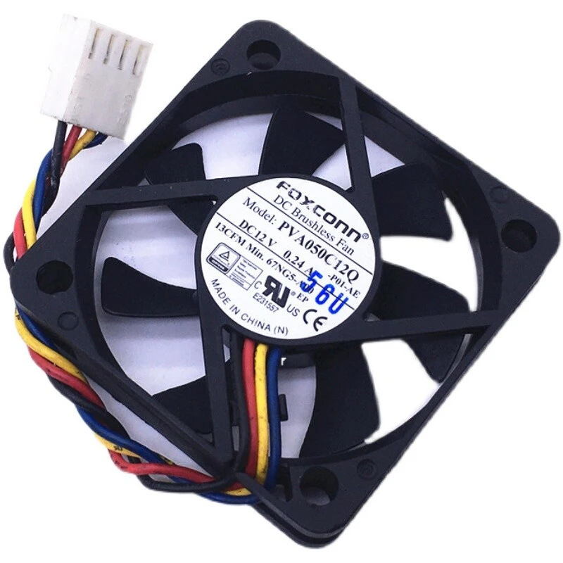 

A+ Foxconn Silent Cooling Fan PVA050C12Q 12V 0.24A 50*50*10mm