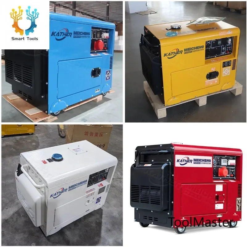 

[Hot Sale] 5KVA 6KVA 8KVA 10KVA 12KVA 15KVA 20KVA Generator Silent Genset Portable Power Generator Electric Dynamo Altern