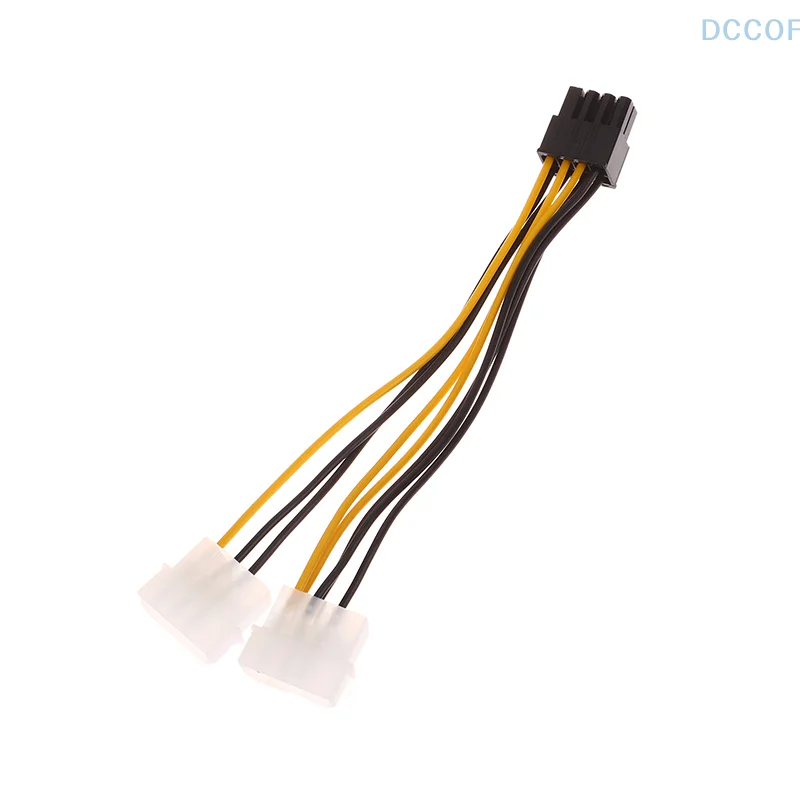 1Pc 4Pin To 8Pin Graphics Card Power Y Shape Cable Dual Video Card Power Cord PCI Express To Dual 17cm