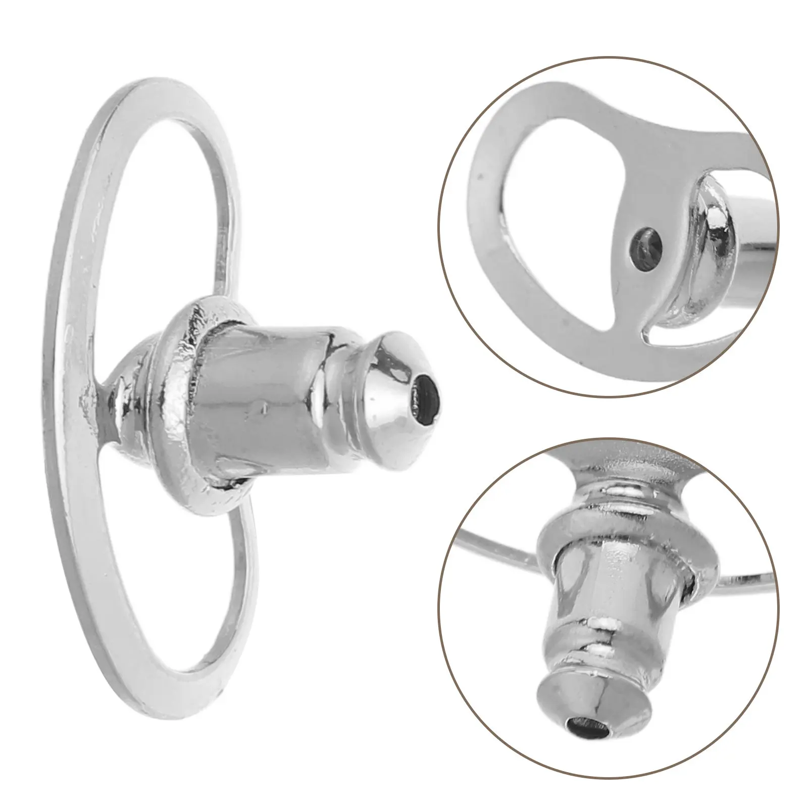 20Pcs Anti-Droop Earring Backs Hypoallergenic Copper Silicone Heavy Earring Support Secure Studs Droopy Ears Lifters