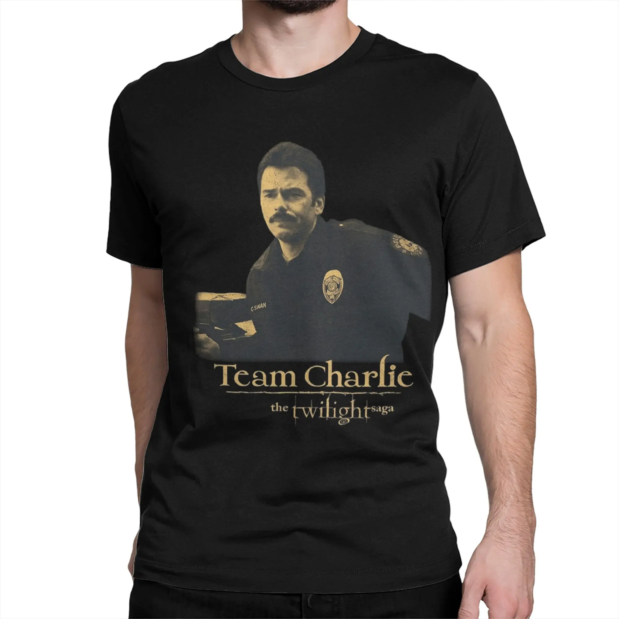 Charlie Swan Twilight Team Charlie  Merch Men Women T Shirt Pure Cotton Tee Printed  Tops T-shirt