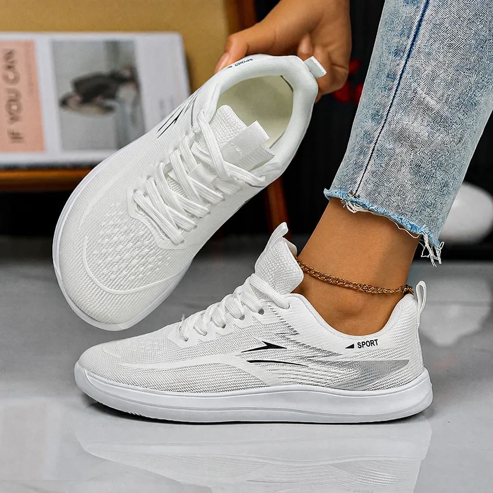 Sport Sneakers Feature a Wide Toebox for Non-Cramping Feet - Super Light Mesh Design Flexible Sole and Breathable