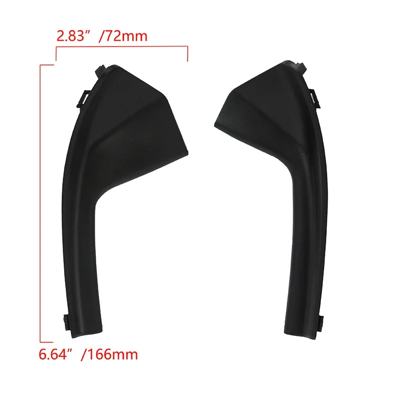 Front Windshield Cowl Side Grille Guard Trim 2PCS Wear-resistant TPE Accessories Exclusive For Nissan Tiida Versa 2007-2012