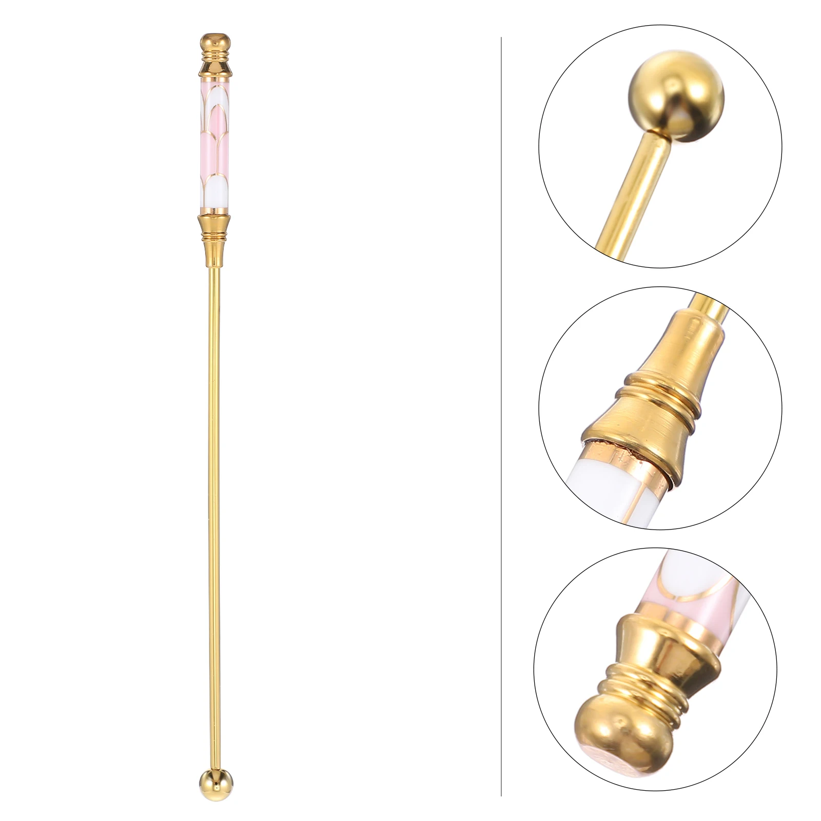 

1pc Premium Cocktail Stirring Stick Long Handle Stainless Steel Stirring Rob Heat Resistant Bar Accessories For Milk Tea