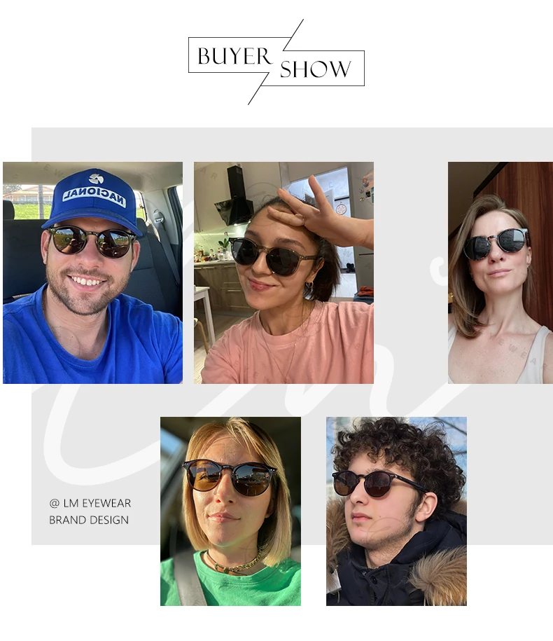 LM Retro Runde Sonnenbrille Frauen Männer Ultraleicht TR90 Polarisierte Unisex Driving Shades Vintage Sonnenbrille UV400 Gafas De Sol – Detail 4