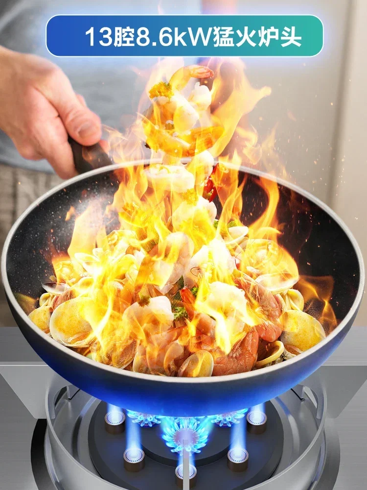 8.5KW High Power Built In Double Burner Gas Cooktop Energy Saving Strong Flame Household Stove Support Natural Gas LPG