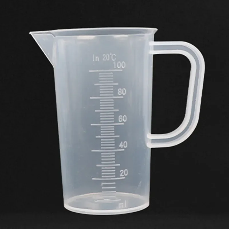 

Kitchen Measuring Cup with Clear Scales, Plastic Resin Glue, Jewelry Make, DIY Tool, Practical Grips, 100ml, 1Pc