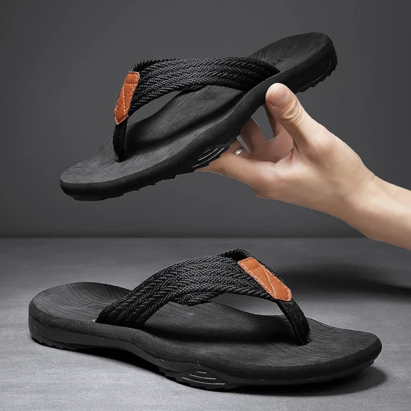 Plus Size 39-45 Schuhe für Männer Sommer Mode Flip Flops Outdoor weiche Sandalen Männer Rutschen lässig verdicken Strand atmungsaktive Hausschuhe