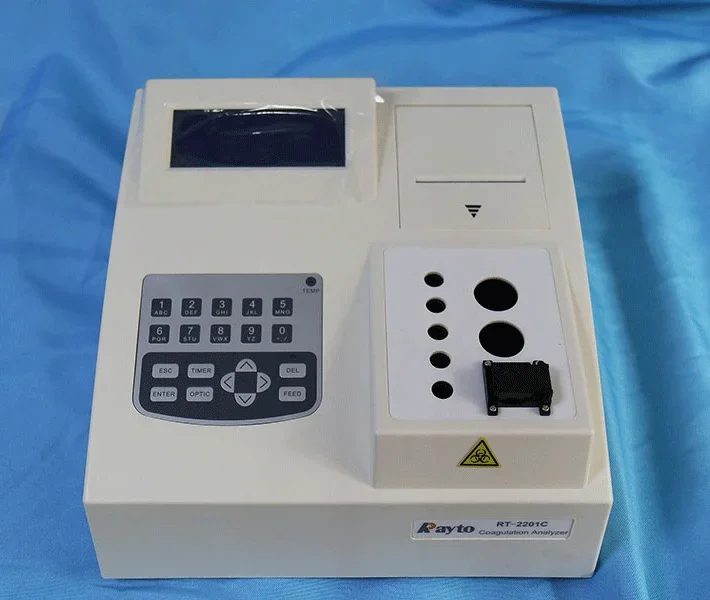 Rayto RT-2201C Potable  Coagulation Analyzer Price Semi Auto Single Channel Coagulation Analyzer with Internal Printer