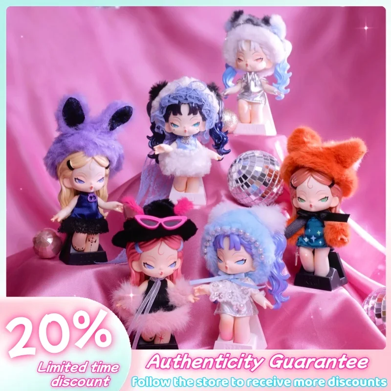 

Dodonami Midnight Disco Trendy Play Blind Box Handmade Kawaii Doll Room Decoration Ornament Backpack Pendant Holiday Collections