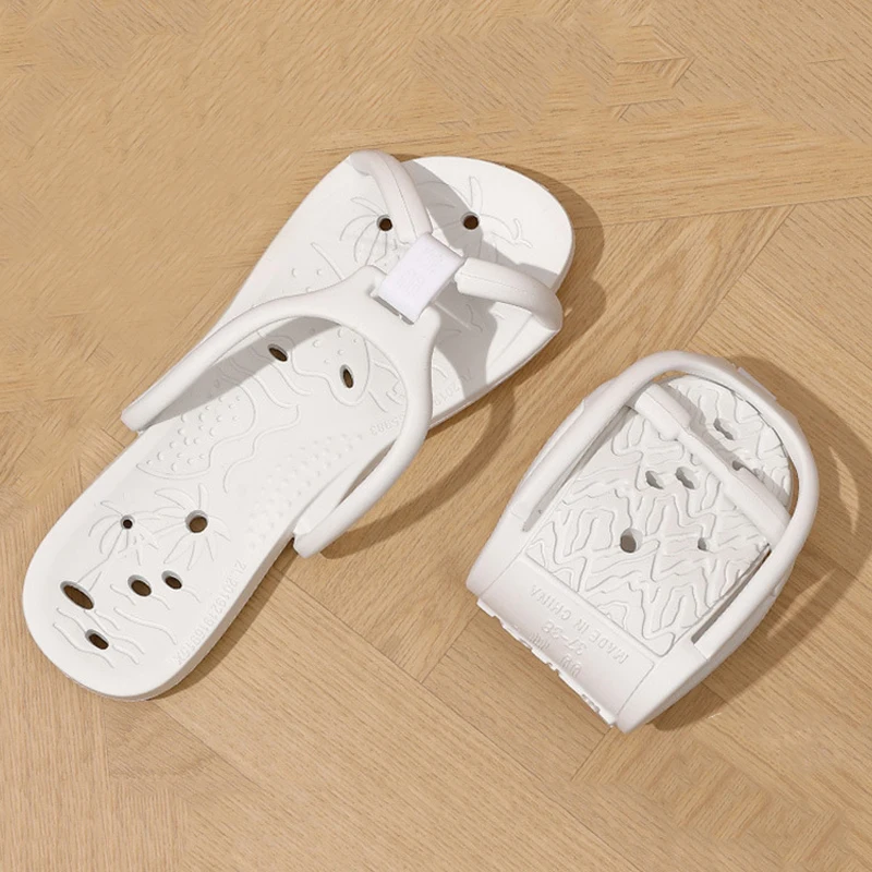 

Мужские складные шлепанцы для деловых поездок, портативные легкие тапочки из ЭВА, пляжные сандалии для пар с мягкой подошвой, домашние шлепанцы