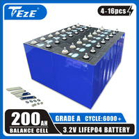 3.2V 202AH LifePO4 Battery LISHEN 200Ah Deep Cycle Rechargeable Bateria DIY 12V 24V 48V for RV EV Boat Solar Cell