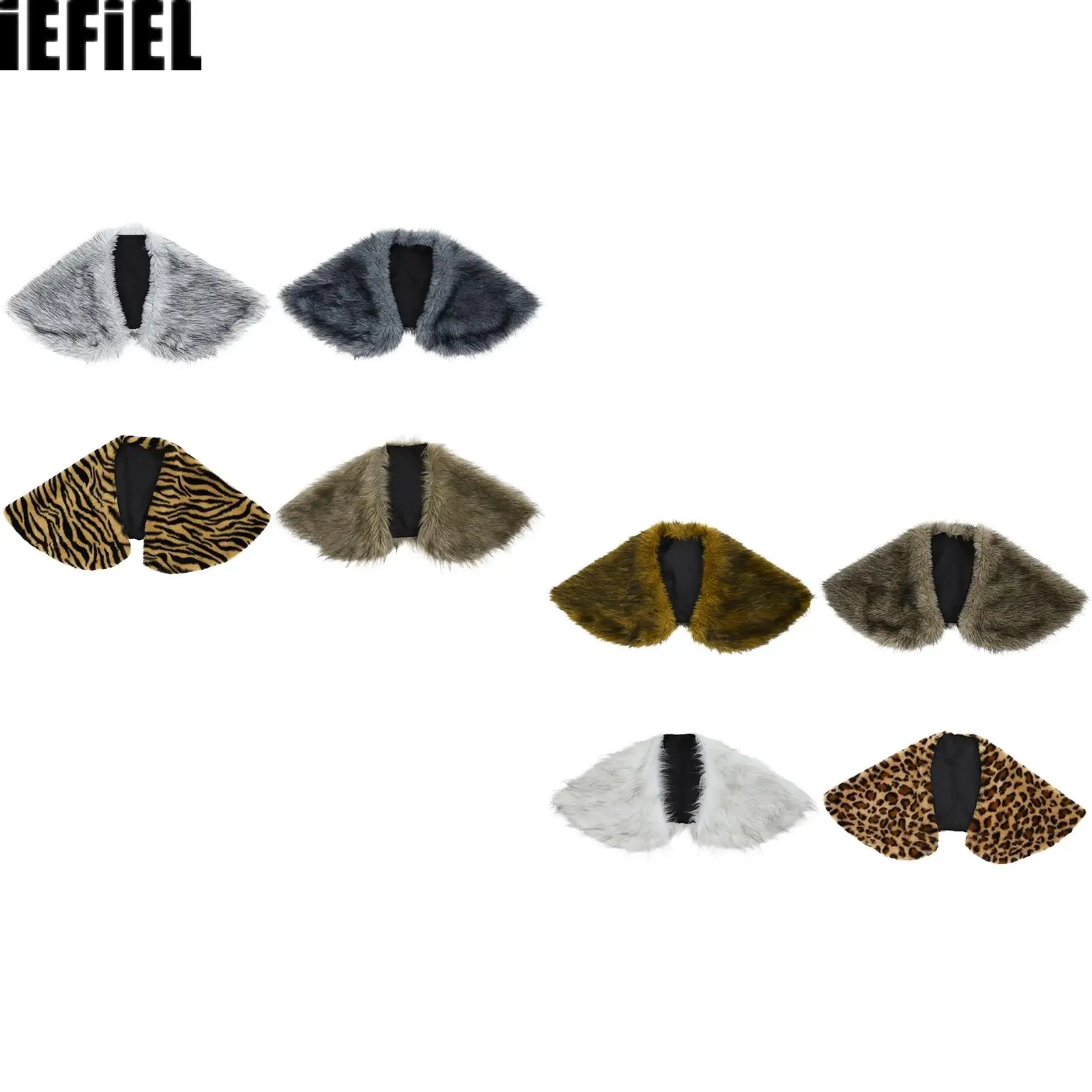 

Halloween Cosplay Men Viking Fur Shawl Medieval Faux Fur Mantle Shoulder Wrap Collar Warrior Renaissance Costume