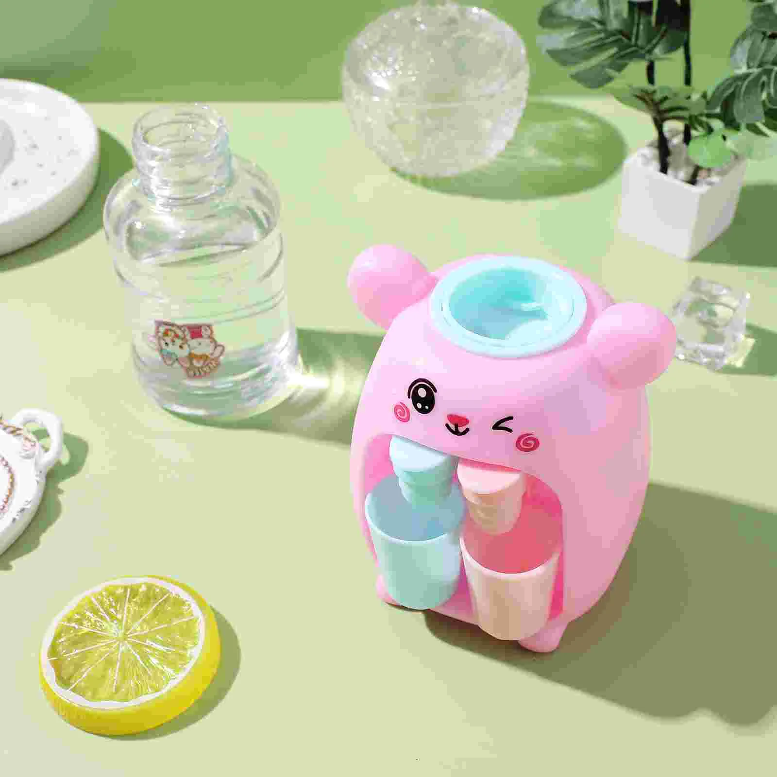 Toddlers Pretend Toy Children's Water Dispenser Plaything Drinking Fountain Cute Mini Pink Baby Bathtub