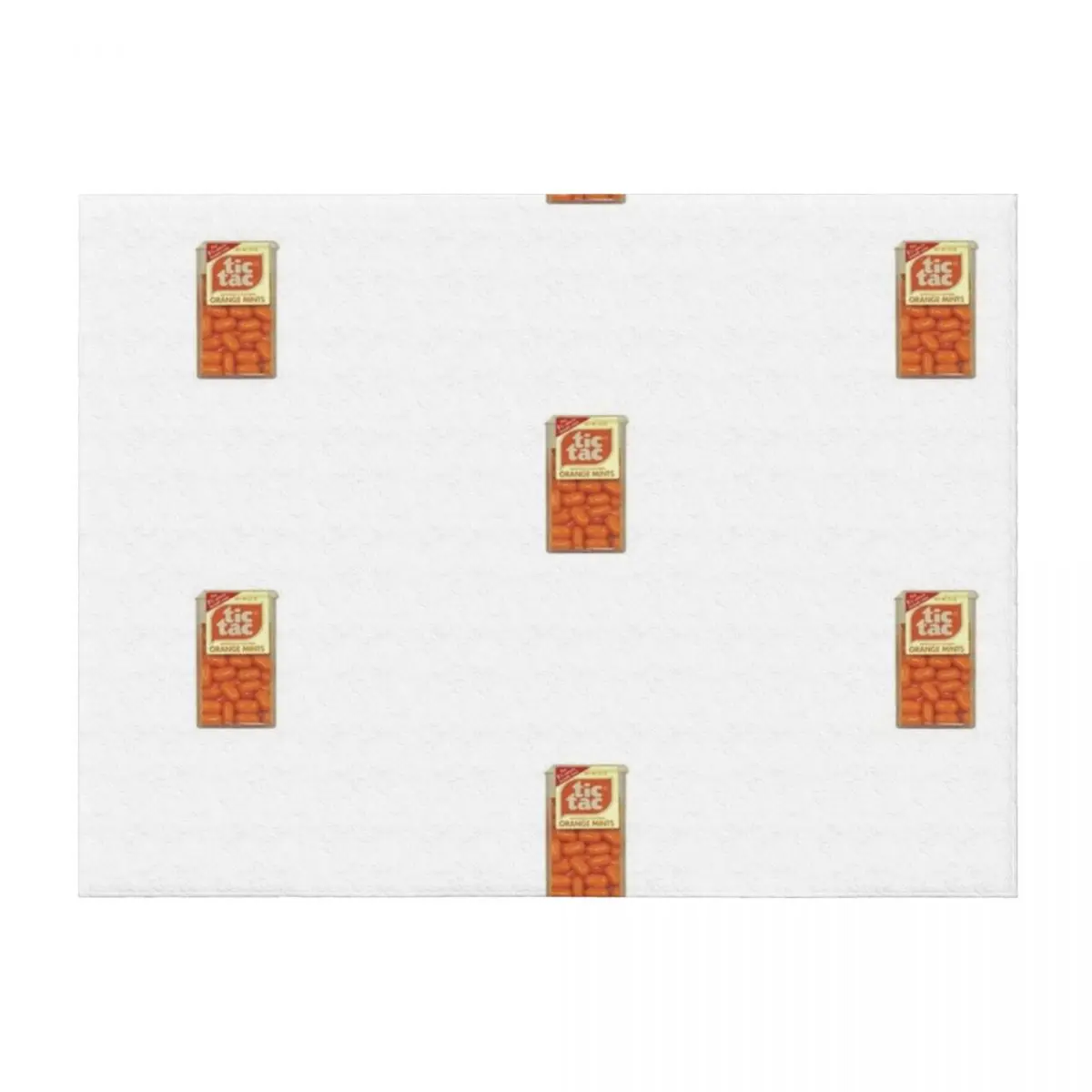 

Orange tic tac design Throw Blanket Sofas Shaggy Personalized Gift Soft Blankets