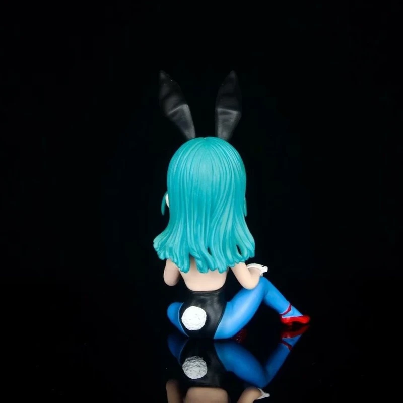 Anime Dragon Ball Figure Gk Bunny Girl Bulma Figure Erect Middle Finger Pvc Action Figures Collection Model Toy Doll Kids Gifts