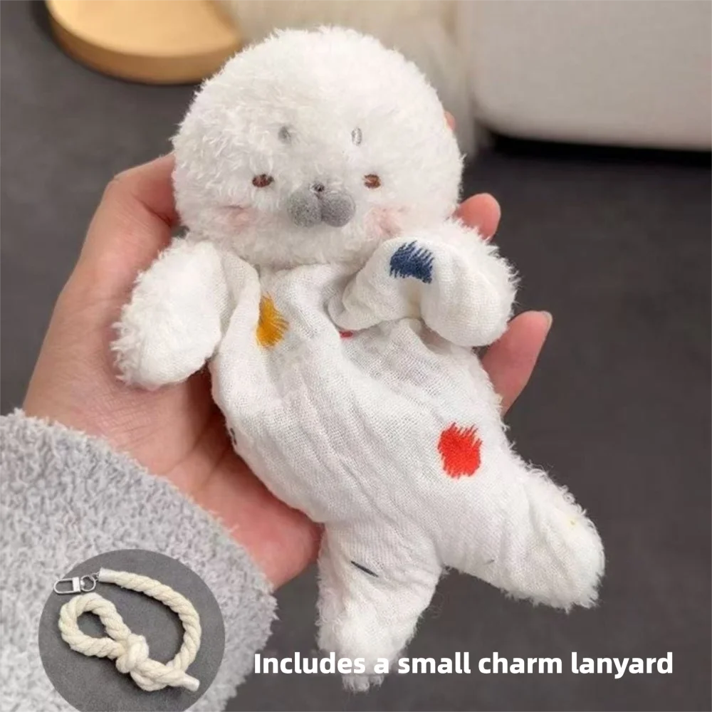 Soothe Cute Seal Hanging Rope Dolls Hanging Rope Bean Bag Plush Toy Funny Sensory Squeeze Dolls Gift
