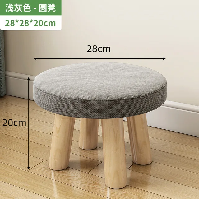 

Living Room Furniture Solid Wood Leg round Stool Cute Stool Mushroom Stool Cartoon Creative Small Bench storage bench furniture