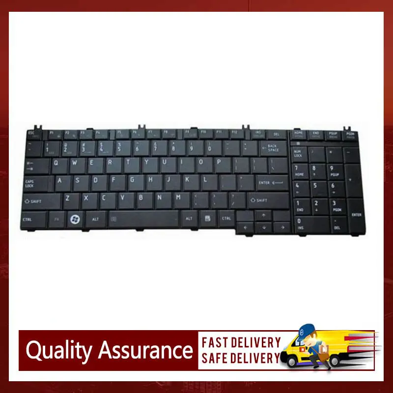 Keyboard Laptop Baru untuk Toshiba Satellite C655 C655D C650 C660 C665 Cc675 L755d C670D L650 L655 L670 L675 L750 L755 Hitam AS