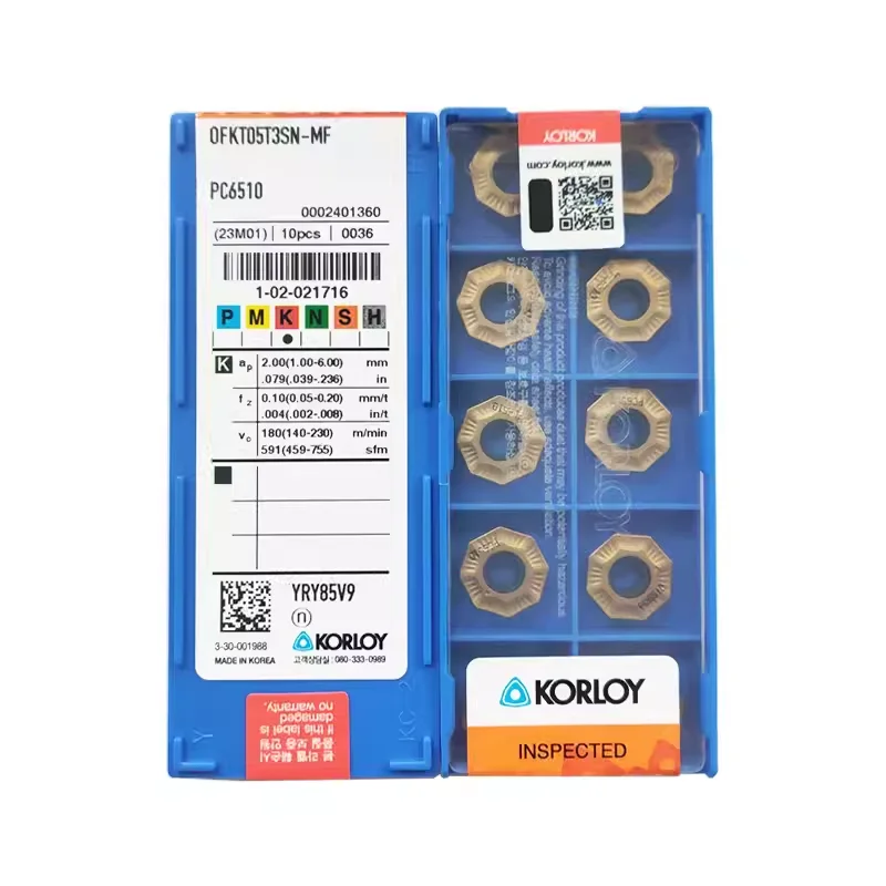 KORLOY  OFKT05T3SN WNMX130520ZNN SEEW14M4AGFN SEET14M4AGSN XNKT080508PNSR PC5300 PC6510 PC5300 Carbide Insert XNKT Inserts