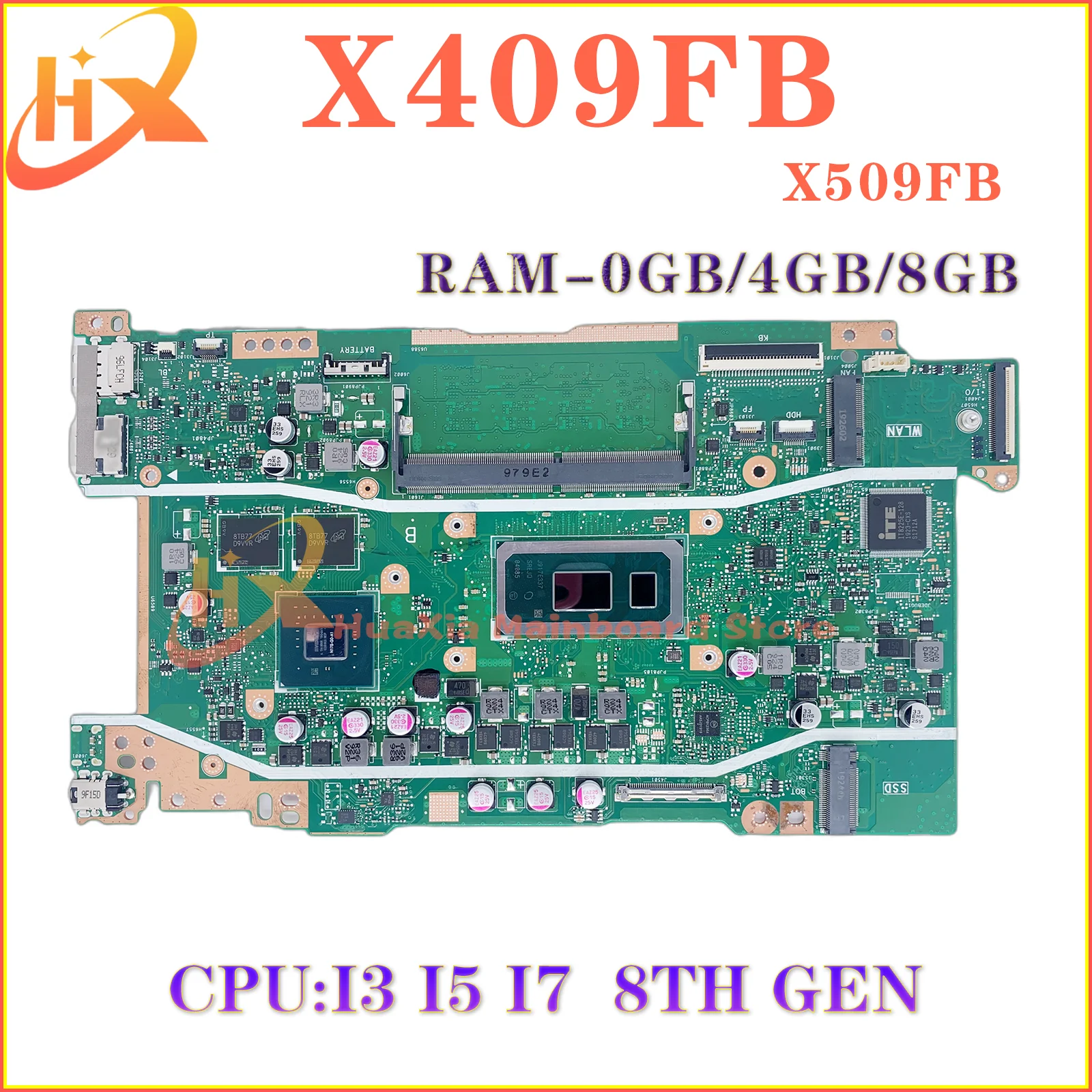 X409F Mainboard X409FA X509FA A409F F409F F509F A509F X409FB X509FB X409FJ X409FL X509FL FL8700F Y4200F Laptop Motherboard