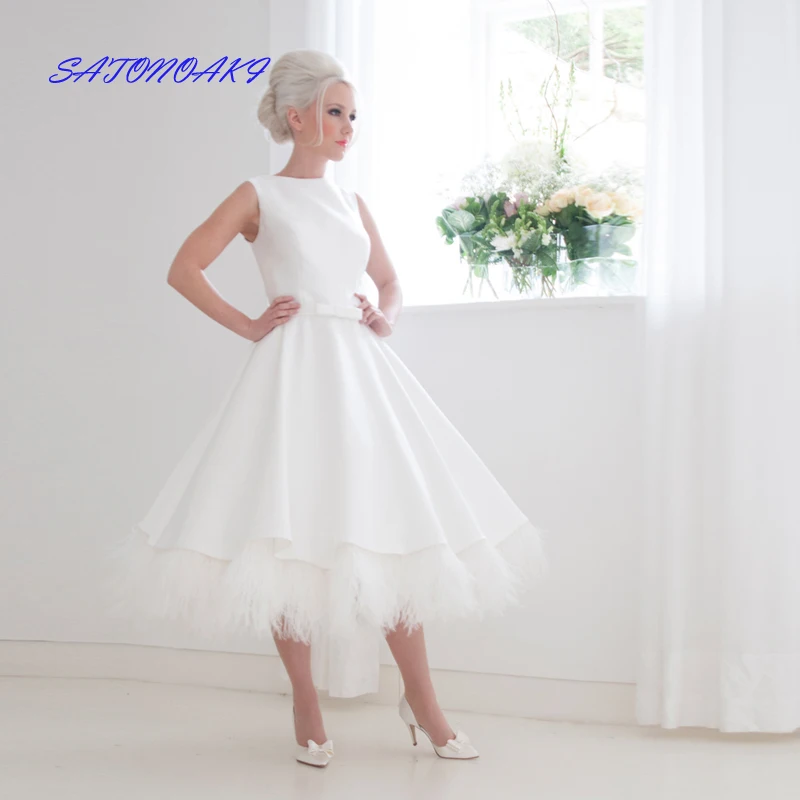 abito-da-sposa-corto-con-piume-di-raso-elegante-personalizzato-con-o-collo-per-la-sposa-abiti-da-sposa-da-festa-lunghezza-te-con-fiocco-abiti-da-sposa
