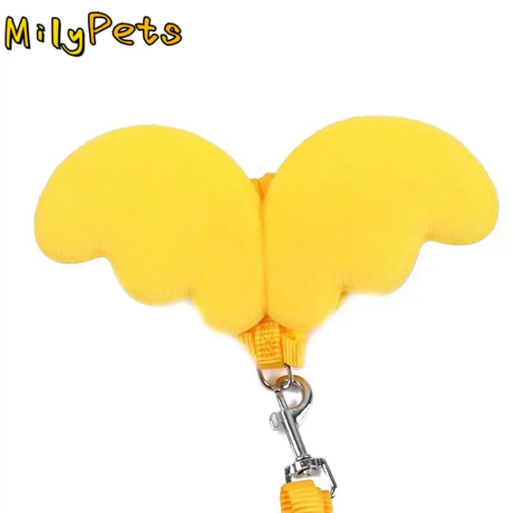

Pet Decor Vest Chest Strap Adjustable Wing Pattern Angel Wing Harness Hamster Clothes Duck Harness Puppy Leashes