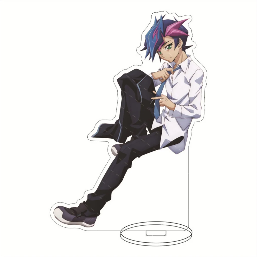 Anime YuGiOh Yu-Gi-Oh! VRAINS Acrylic Stand Figure Doll Yusaku Fujiki AI Keychain Cosplay Keyring Pendant for friend Toy Gift