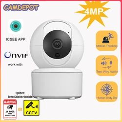 Cam depot 3mp ip kamera onvif für nvr bereich alarm 2,4 ghz wifi kamera ai track humanoid erkennen zwei wege audio ptz baby phone icsee
