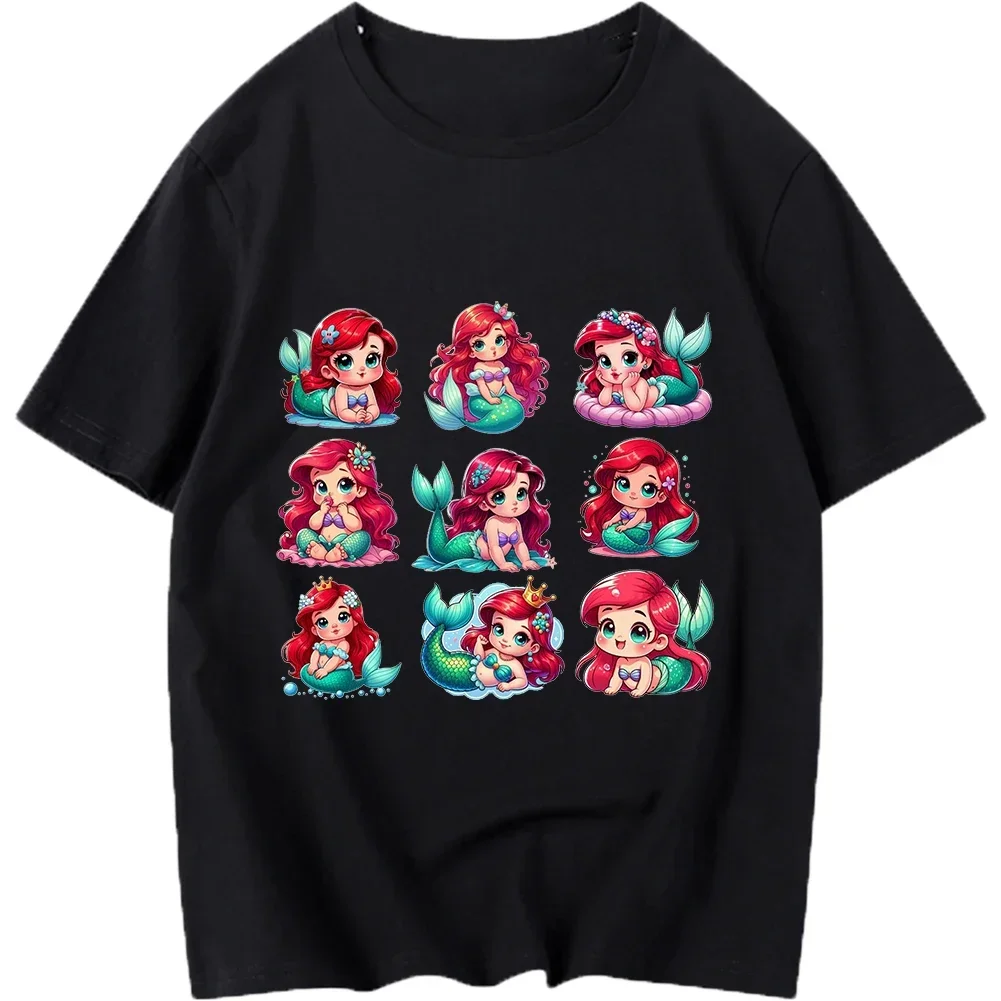 

Disney Princess Group Iron On Heat Transfer Stickers For Clothes DTF Pinted Vinyl Thermal Appliques Washable T-Shirt Decal