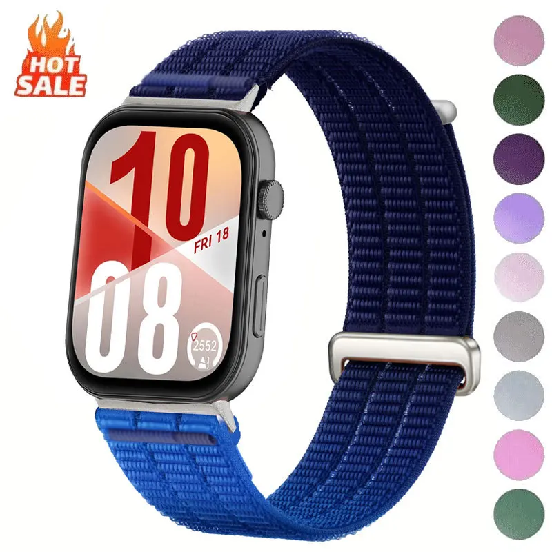 Nylon-Schlaufenarmband für Huawei Watch Fit 3/4/4Pro, geflochtenes, bequemes, atmungsaktives Band für Huawei Watch Fit 3/Fit 4/4Pro Zubehör