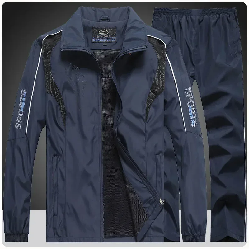 

Men's Athletic Running Tracksuit Hoodies Casual Full Zip Jacket+Sweat pants Set Gym Jogging Sports Suit Outwear Men Clothing