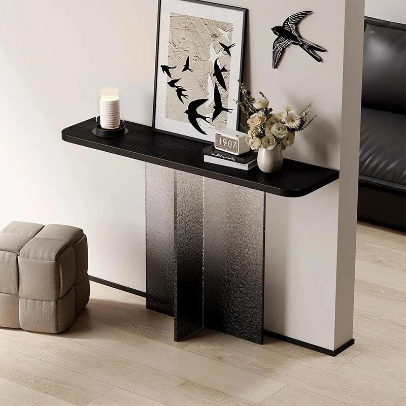Gradual change acrylic suspension entrance table retro simple entrance entrance table end view table