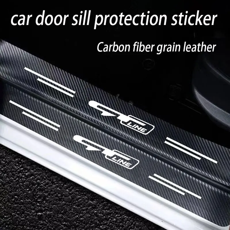 Doorsill Protective Sticker Tape For KIA GT LINE K2 Sportage Stinger Sorento Ceed soul sorento VENGA KX5 K3 K4 K5 Accessories