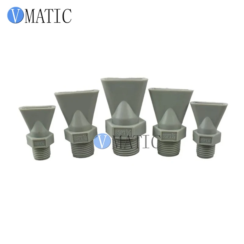 Free Shipping Plastic Flat Fan Nozzle External Thread Duckbill Sprayer Industrial Air Blow Water Spray Dust Removal Cleaning Jet